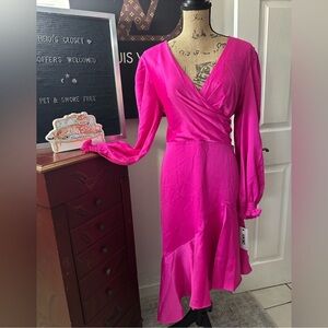 🆕DKNY Pink Asymmetrical Dress